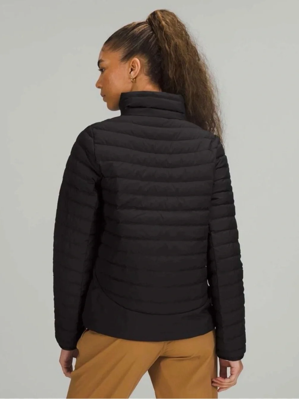 lululemon athletica Black Quilted Packable Puffer Jacket